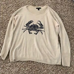 J Crew Crab Long sleeve top